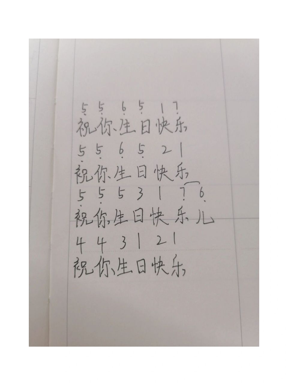 生日快乐歌简谱,给重要的人送上祝福趴 口琴 电子琴 摩尔庄园琴皆可
