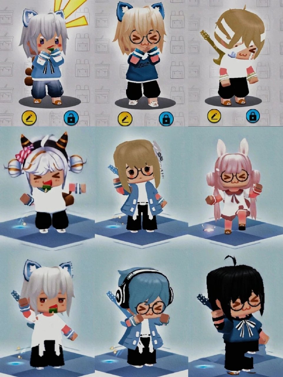 推荐迷你世界定制装扮 下期还 会出一些定制装扮