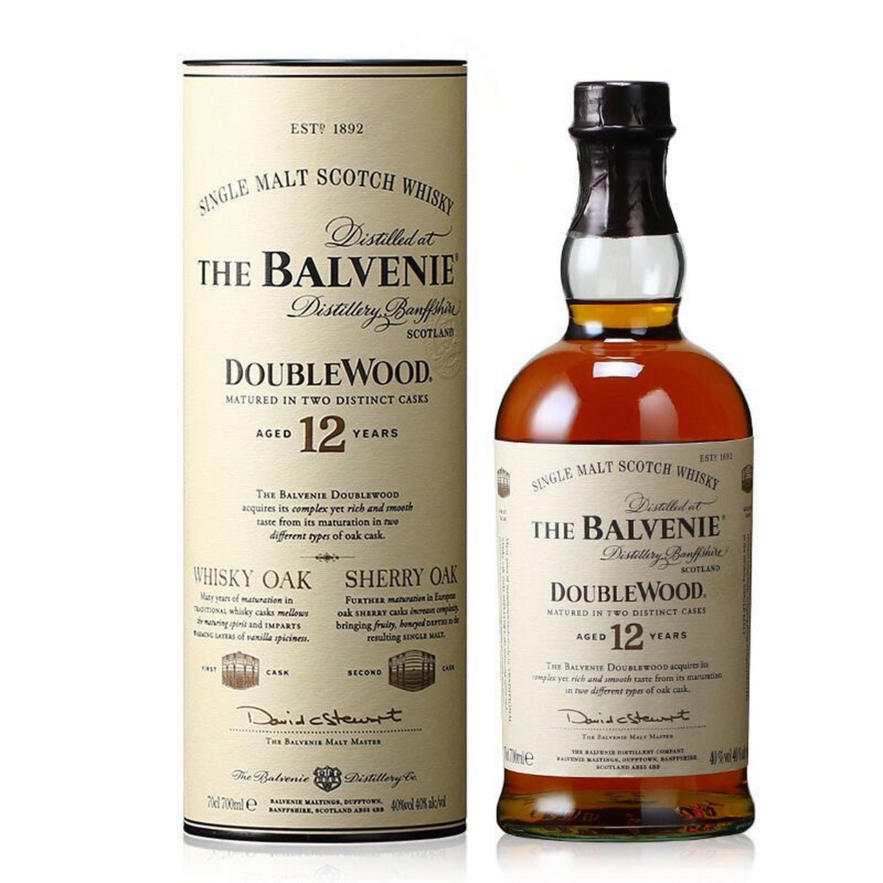 单一麦芽威士忌 balvenie 12 years double wood single malt whisky