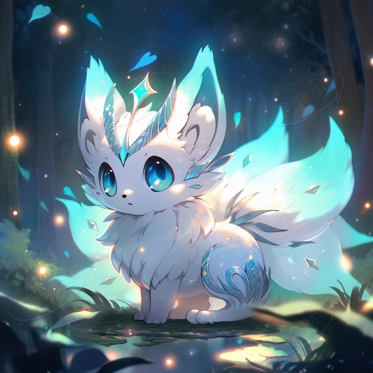 可爱的九尾小狐狸  你喜欢吗?