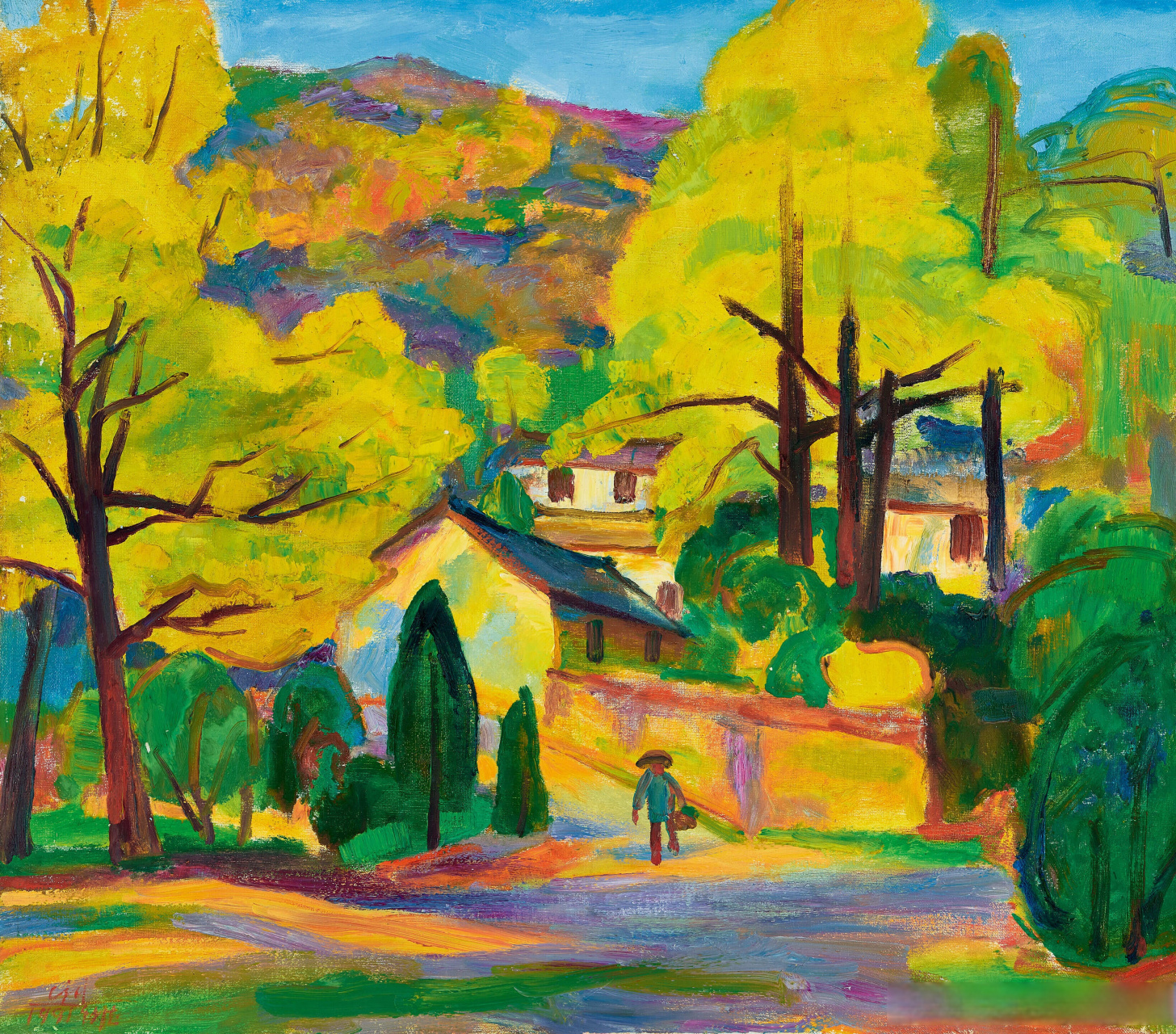 画家陈钧德风景油画