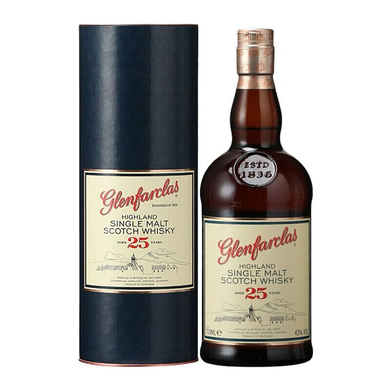 格兰花格25年单一麦芽苏格兰威士忌 glenfarclas aged 25 years