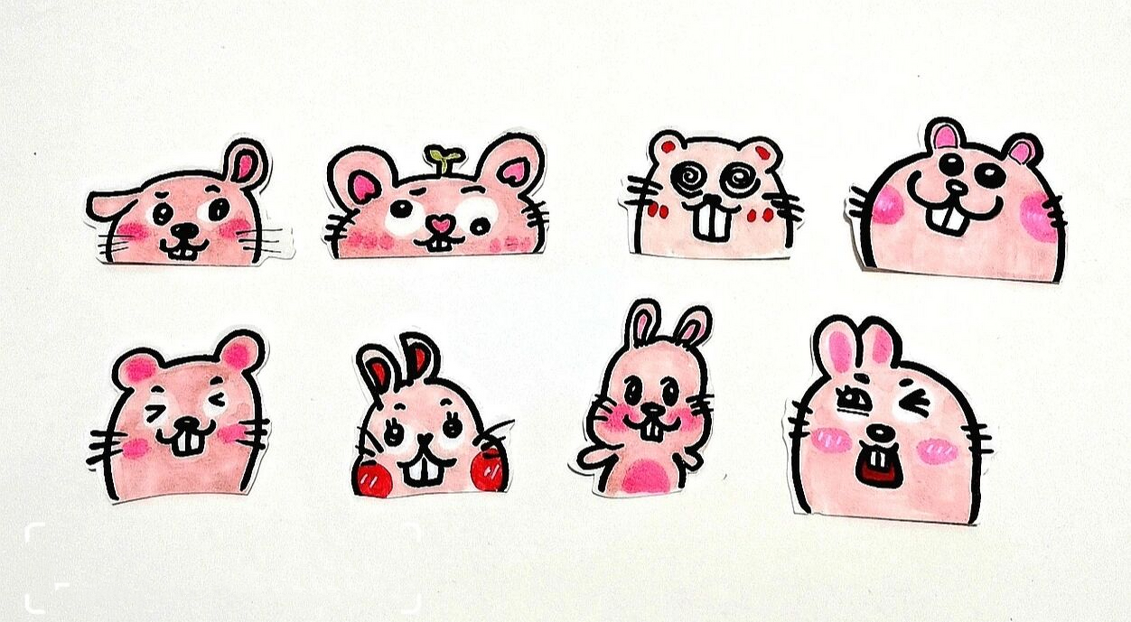 【地鼠】简笔画 打地鼠