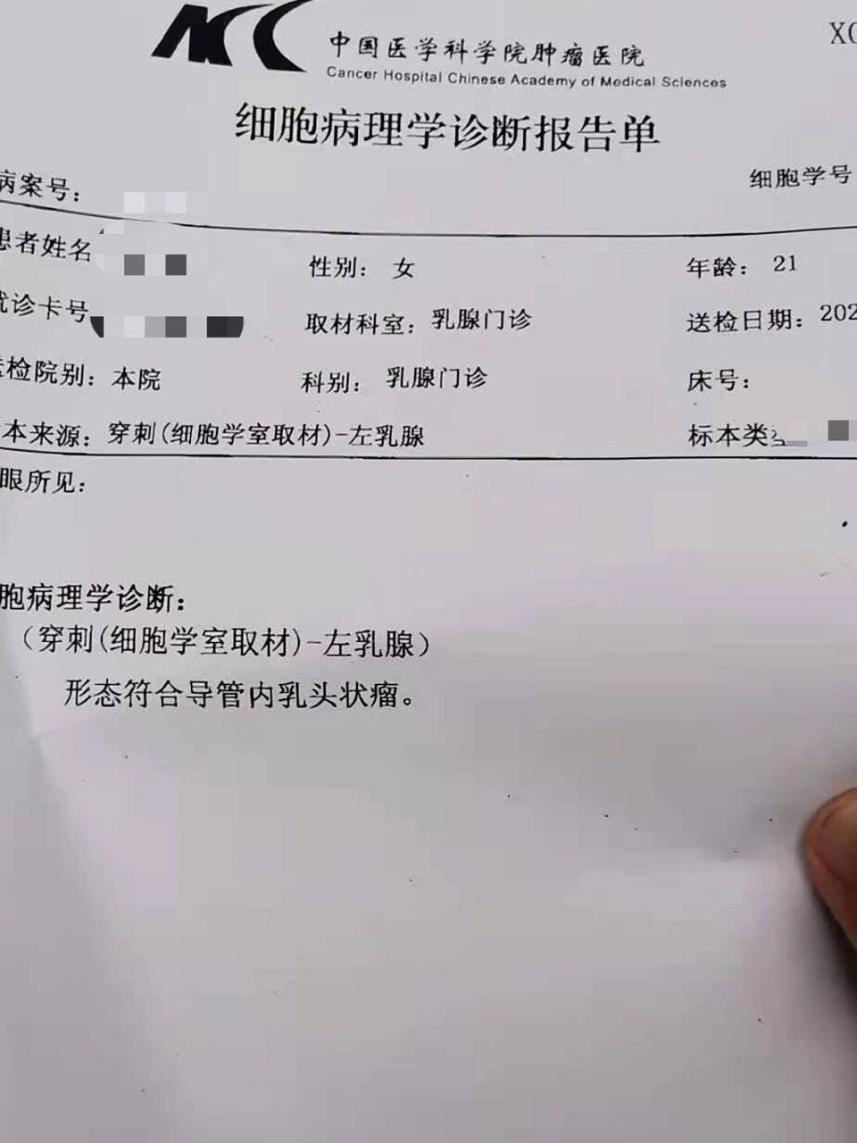 乳腺癌前病變硬化性腺病(三)4b乳頭狀瘤 繼續更新中～ 不知道大家