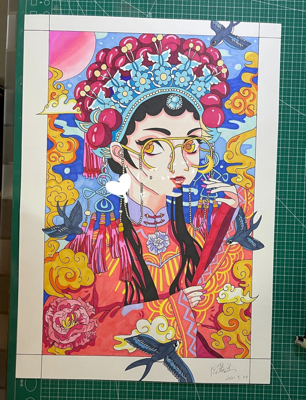 戏曲人物马克笔 临摹.