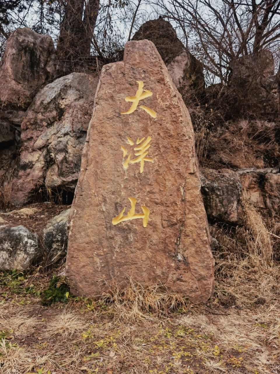 四山连爬之大洋山 导航:大洋山森林公园,进入棋盘山,过了关东影视城城