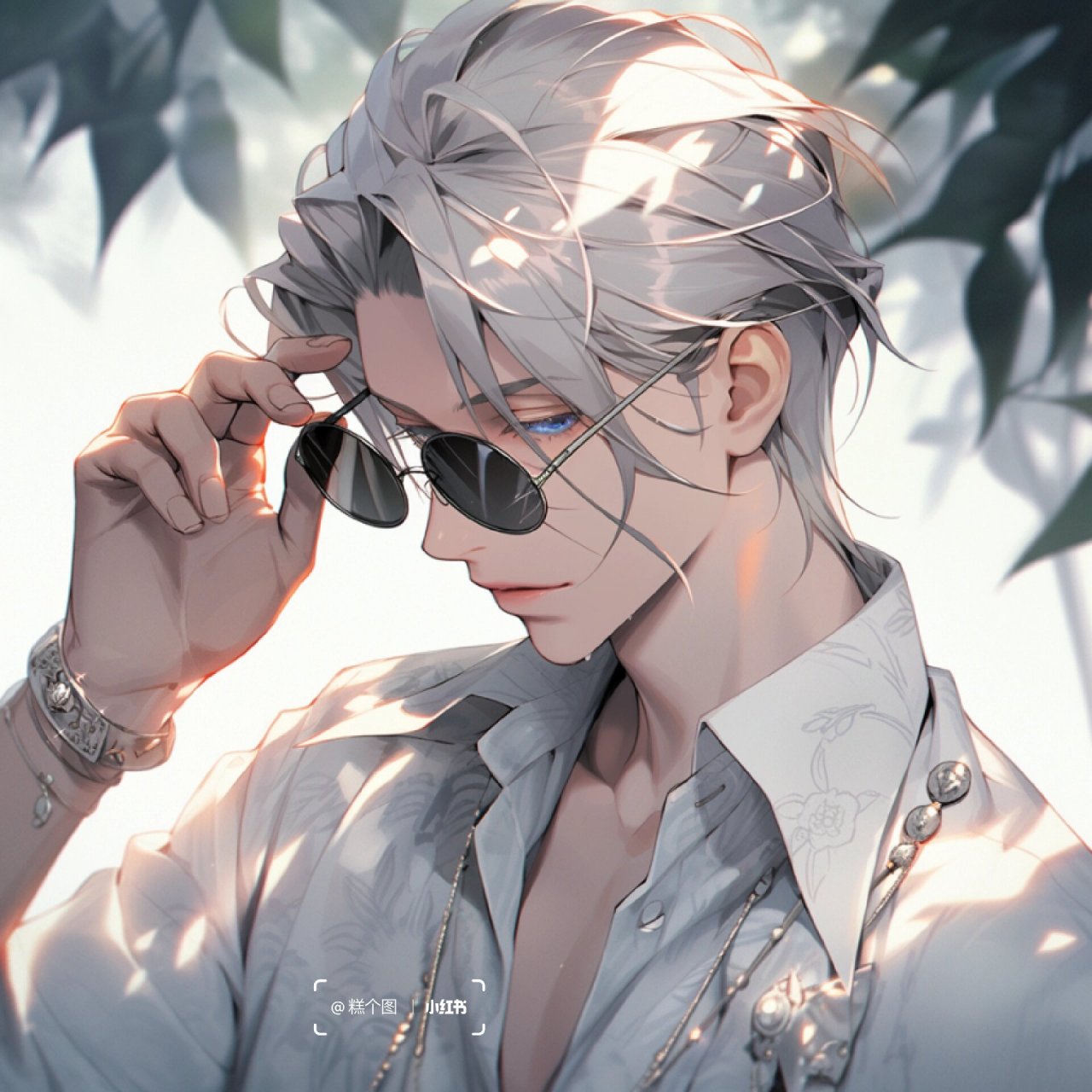 帅气头像|白发|帅哥