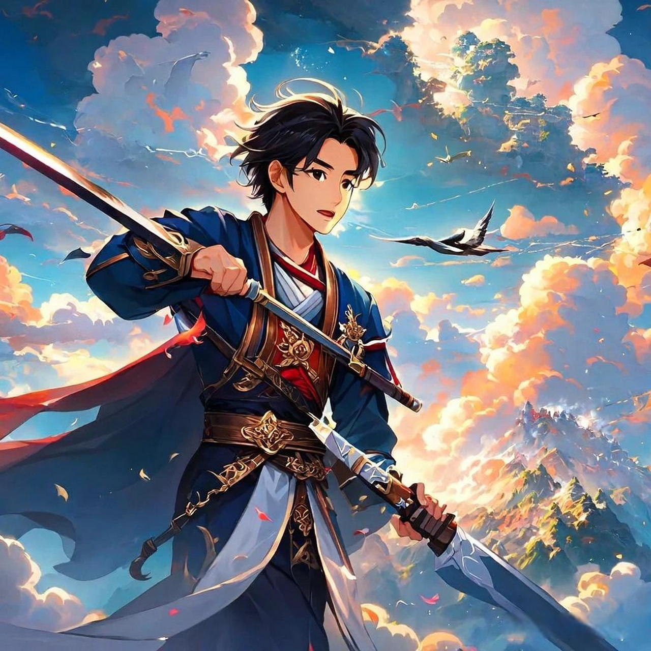 剑锋破云意未完, 歌喉犹自带霜霜.