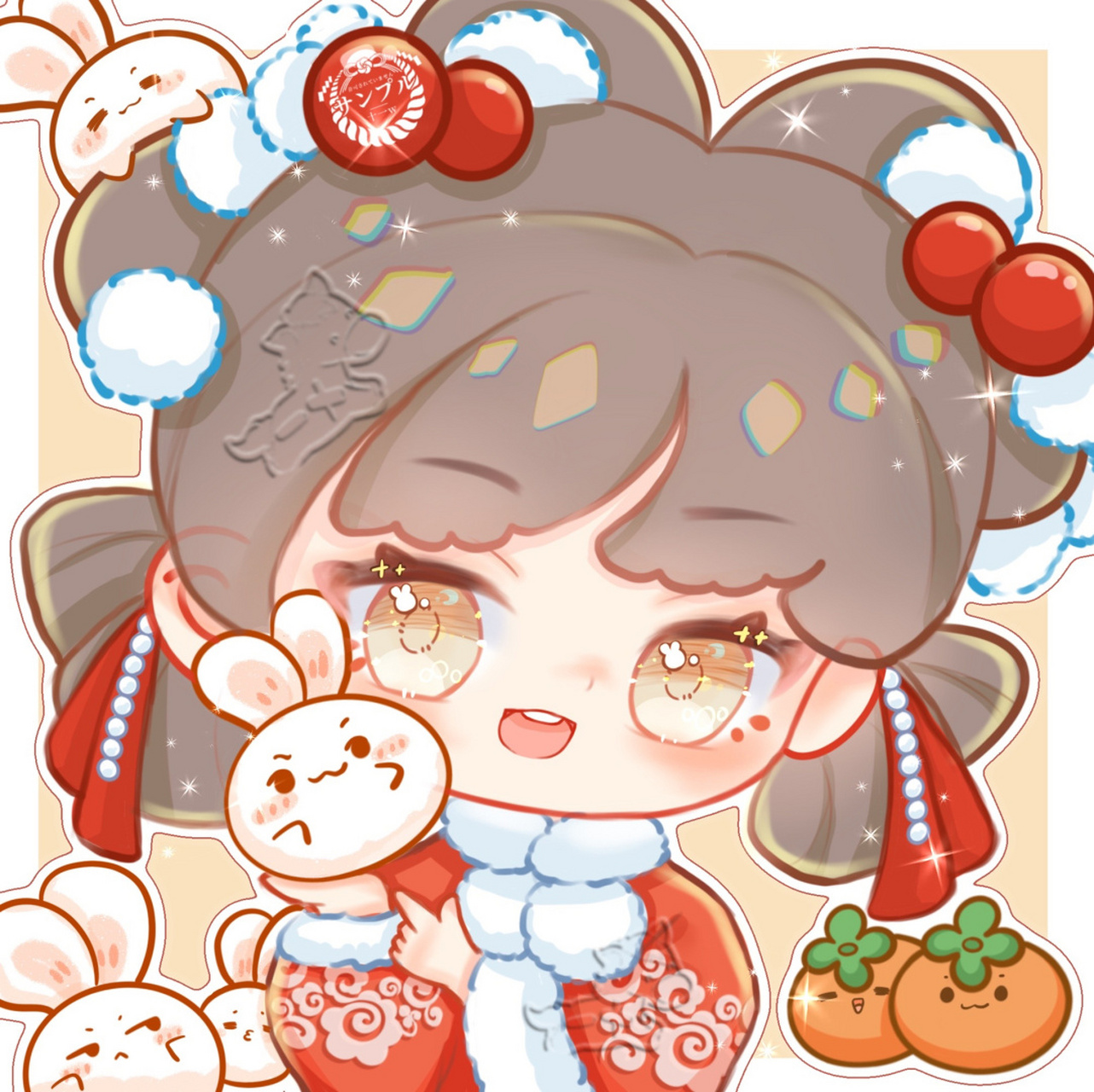 咬咬牙继续肝 92商用二改 	 #q版# #佳儿绘画挑战营# #头像# #搞怪