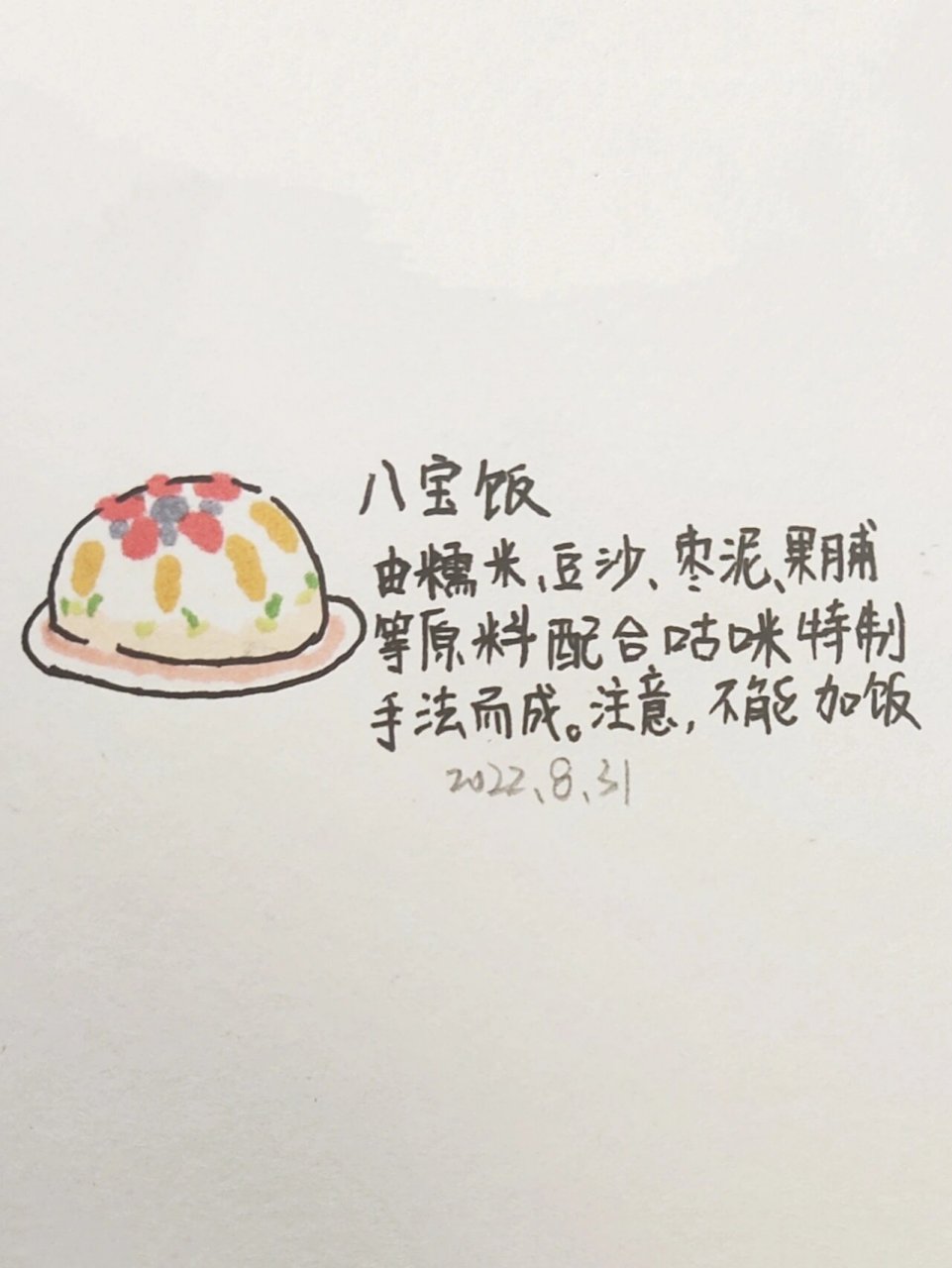 八宝饭简笔画的过程图片