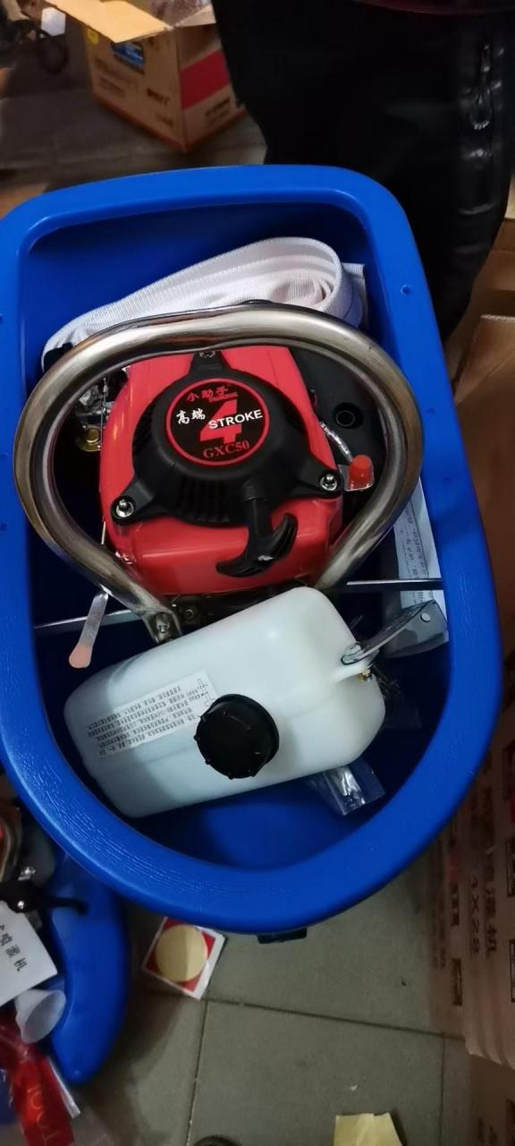 绿田船式喷灌机 四冲程汽油机水泵 自吸浮式抽水机船仔机浇菜机