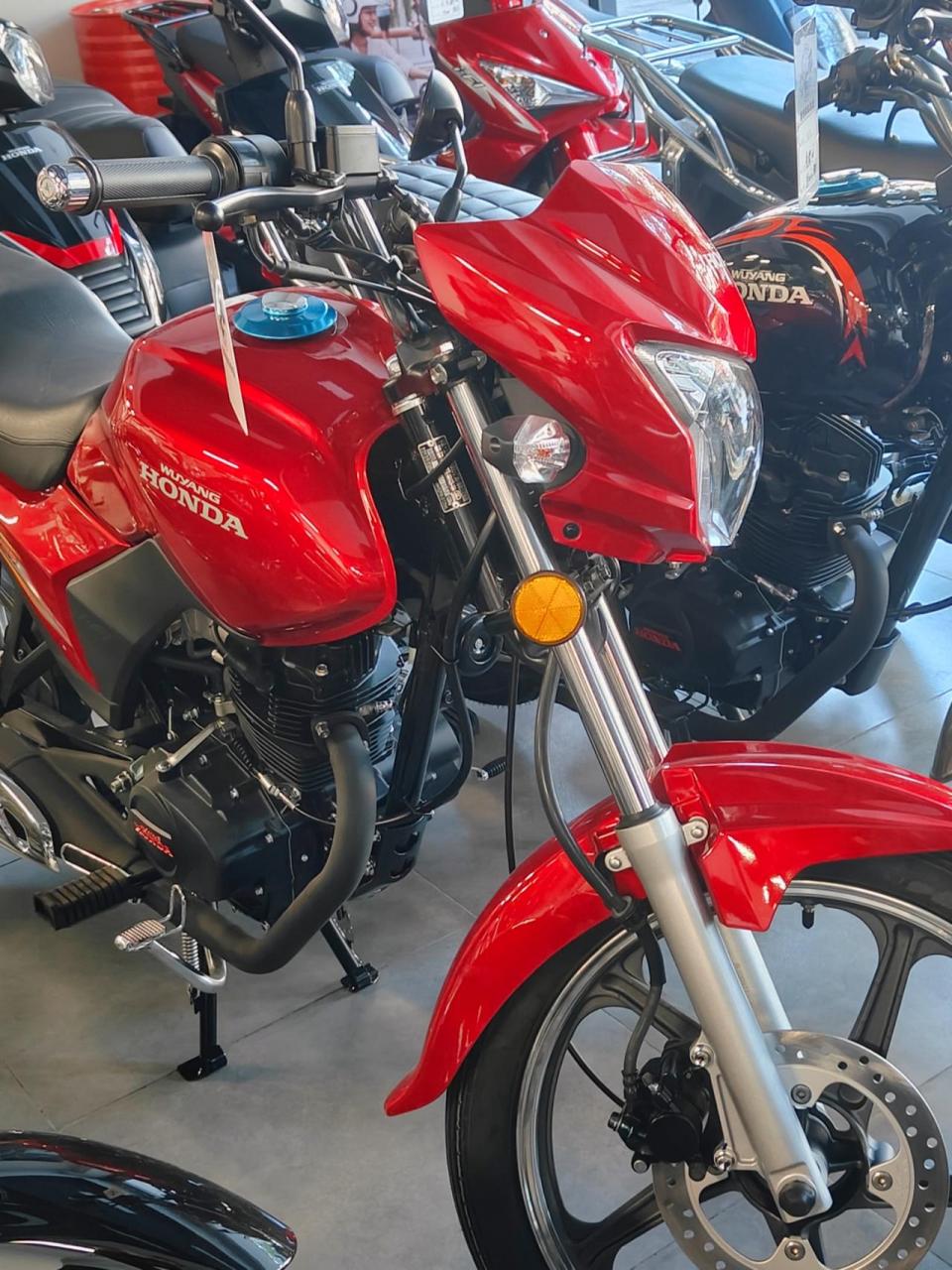 关注我圆你机车梦  五羊本田  锋帅125经典顶杆发动机省油耐用包上牌!