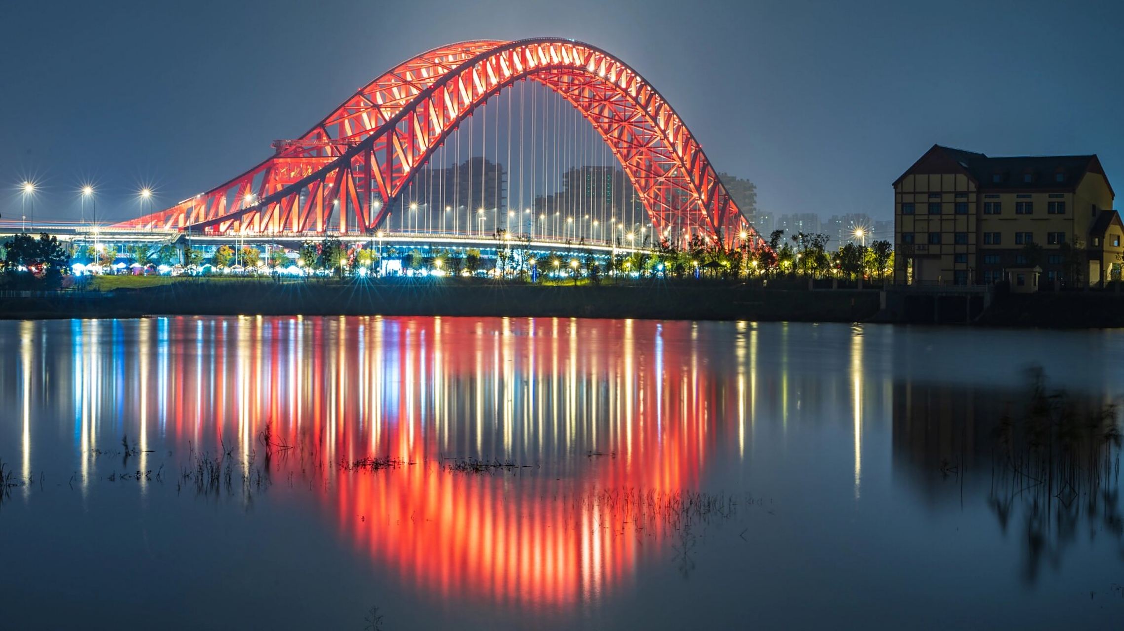 株洲清水塘大桥 打卡株洲清水塘大桥