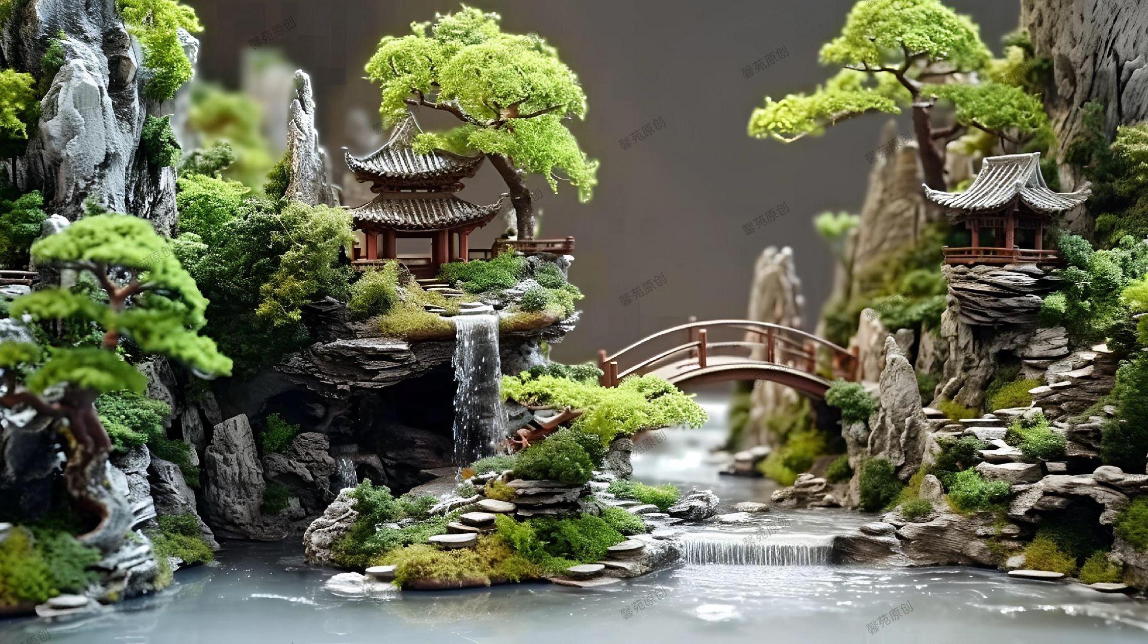 鱼缸微景观制作图片