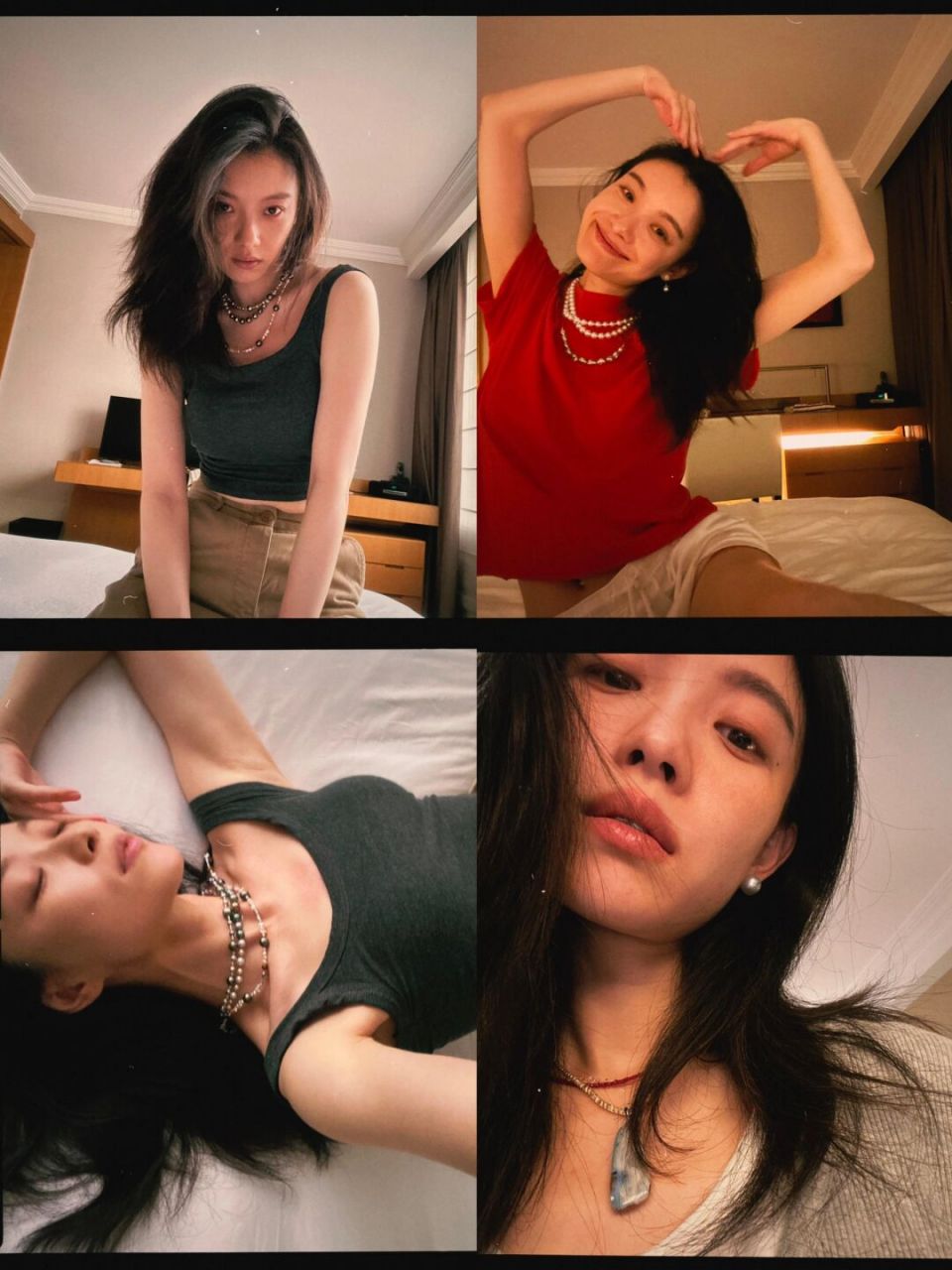 倪妮ins更新 | 又戴了好看的珍珠 倪妮ins更新,又戴了两条好看的珍珠