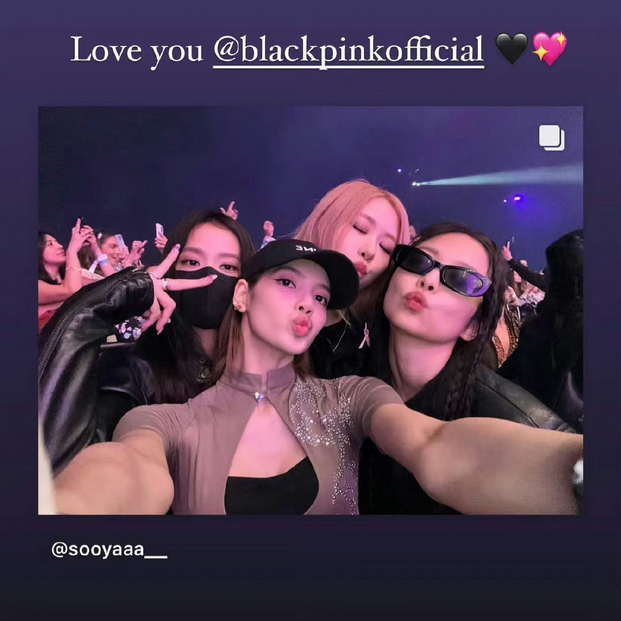 金智秀晒blackpink科切拉合照# 金智秀晒blackpink科切拉k合照啦!