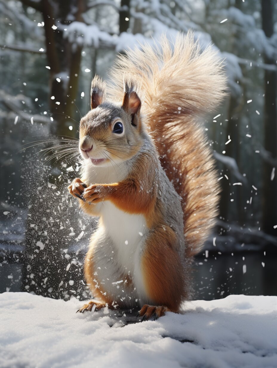 北极雪地精灵——雪地松鼠