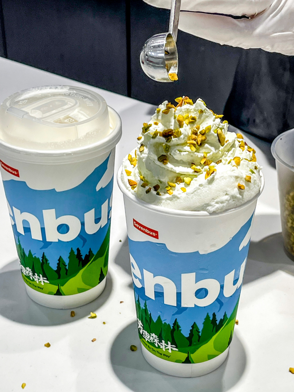 感谢sevenbus的邀请～ 青草味的奶茶你喝过没!