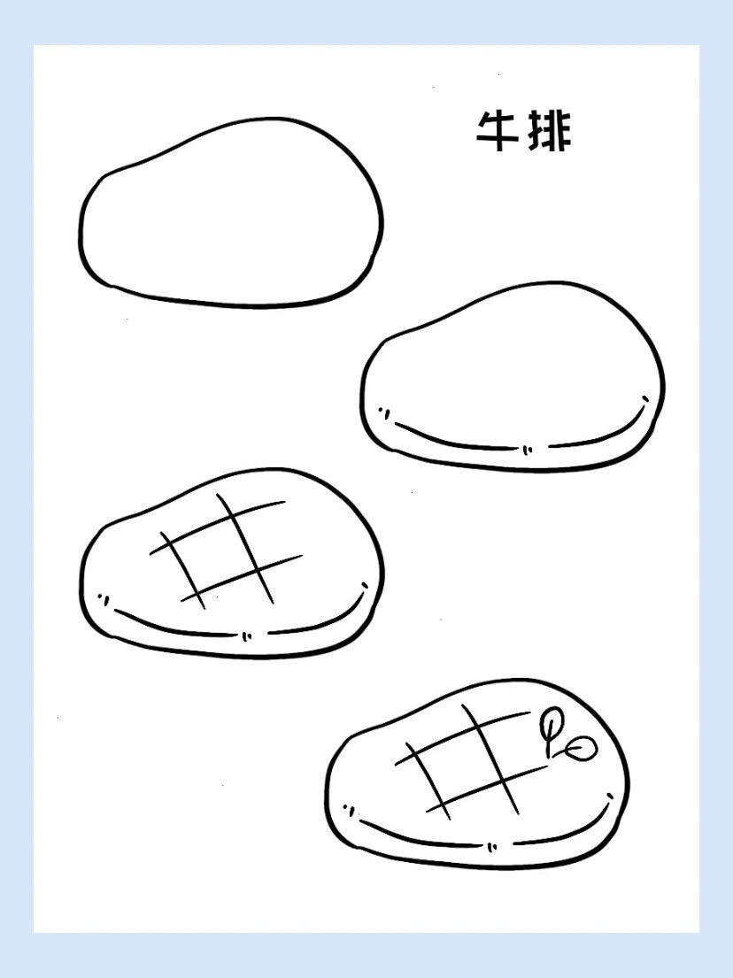 简笔画|烛光晚餐