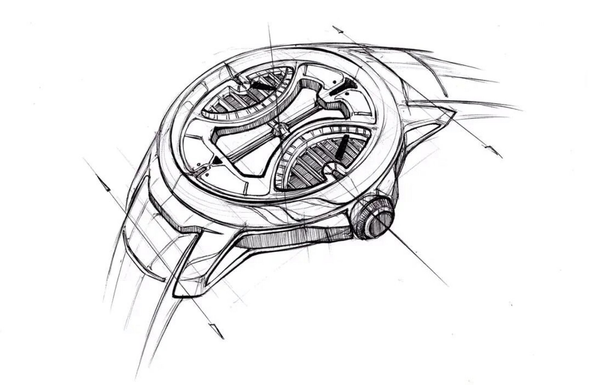 工业设计手绘临摹/手表草图/每日一分享34 0101每日分享又来啦!