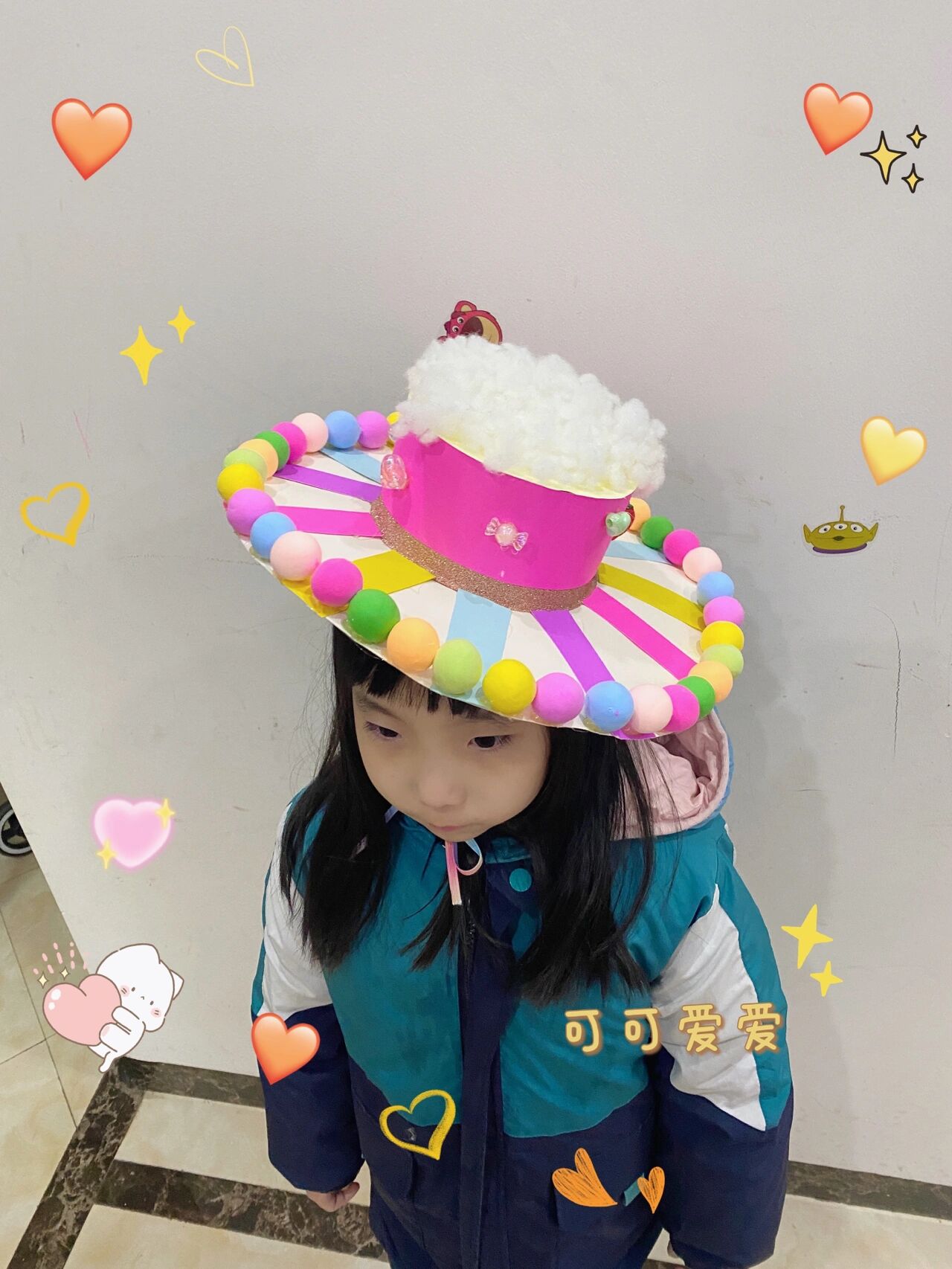 小学二年级自制科技帽子,秒变数学帽