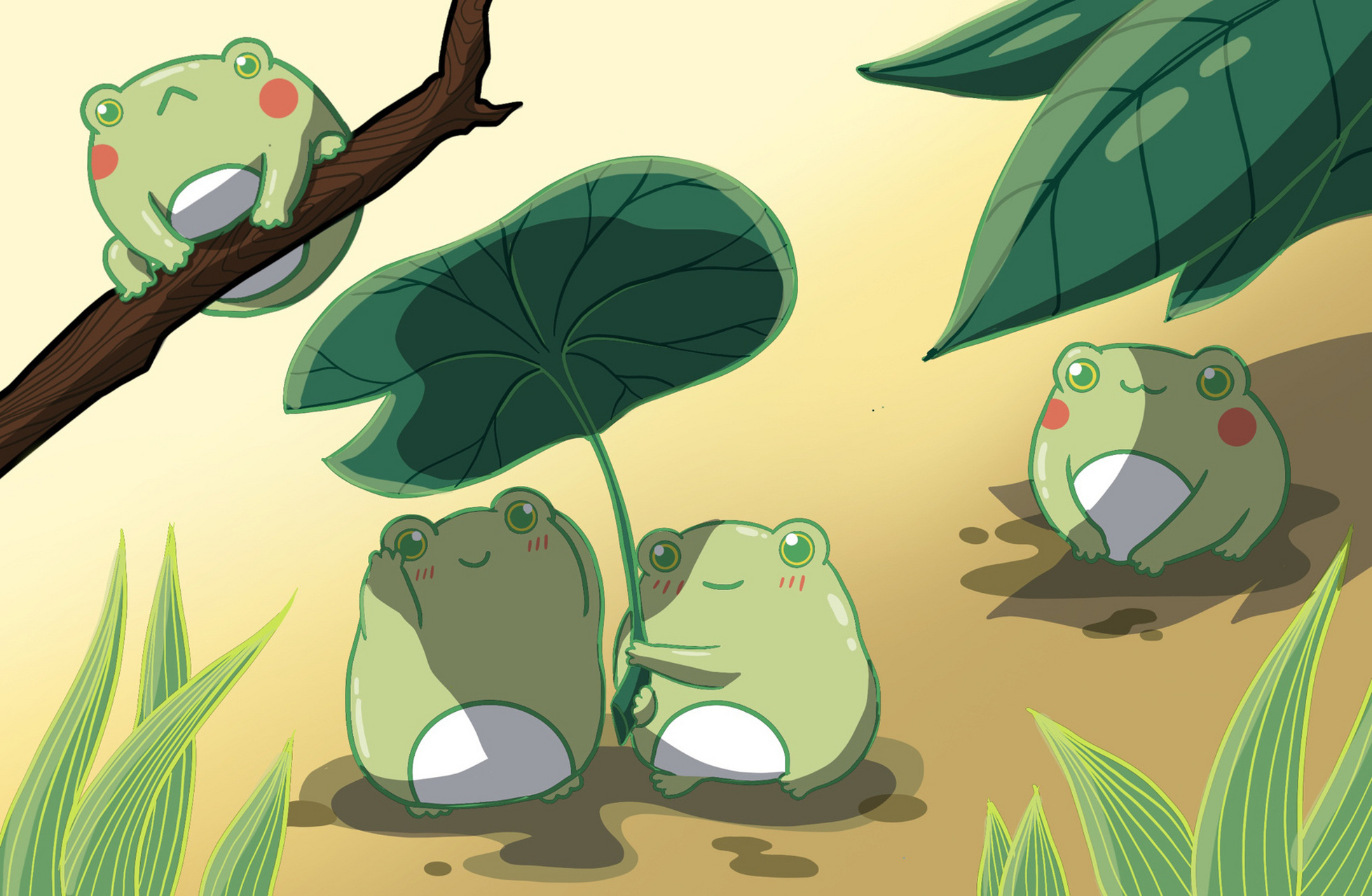 墙绘|佛山 顺德牛蛙餐厅插画手绘壁画涂鸦 理想 是墙上的美人,现实 是