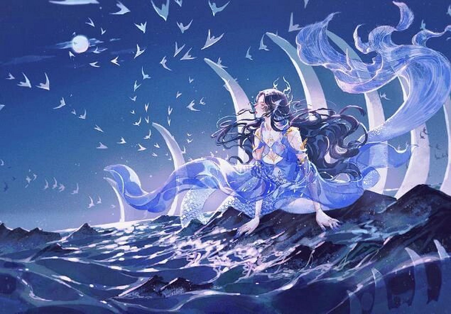 斗罗自拟人物(特别辑:鲛人上) 姓名:汝音 年龄:18岁(按照人类年龄算法