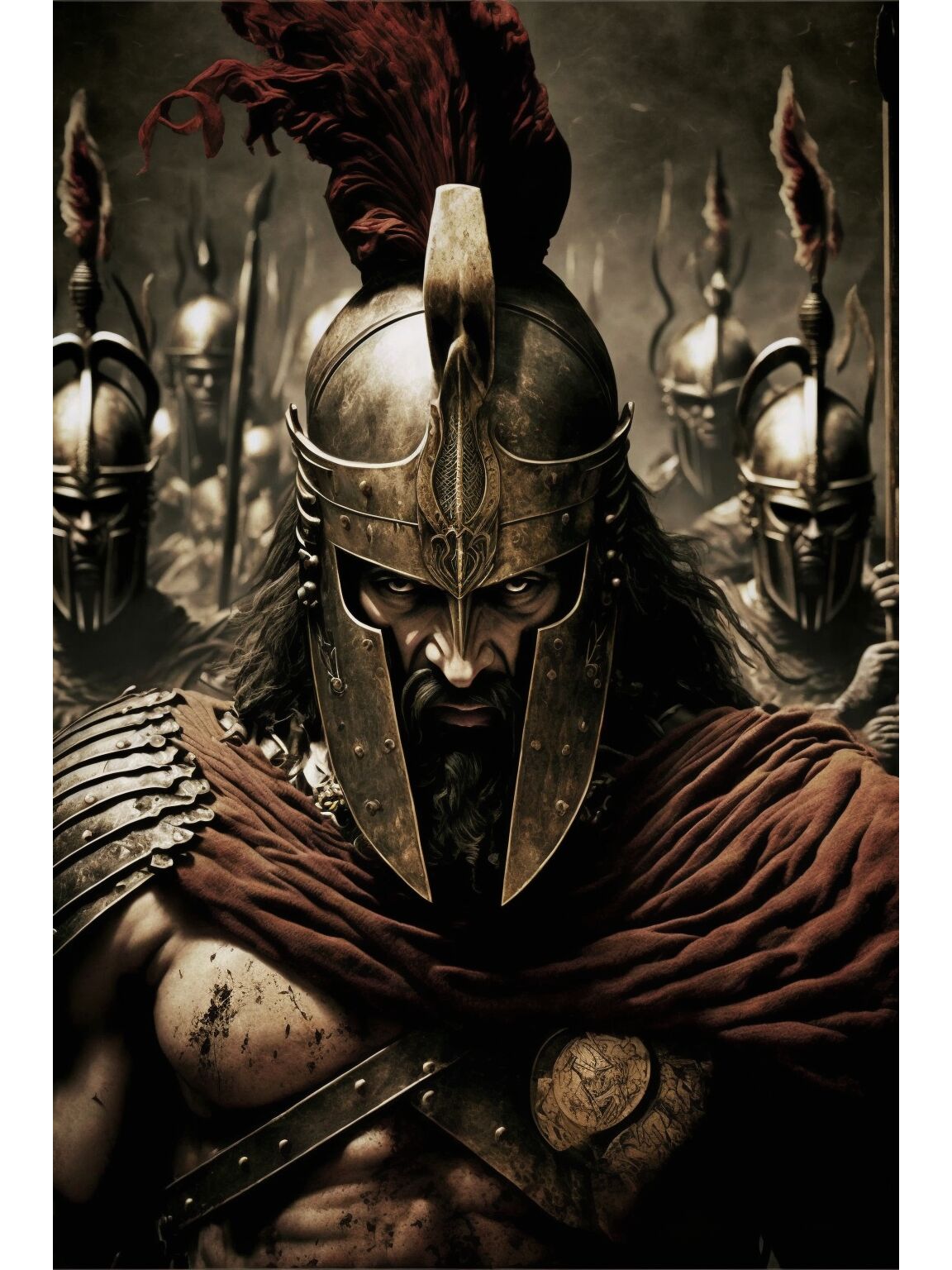 midjourney | 斯巴达300勇士