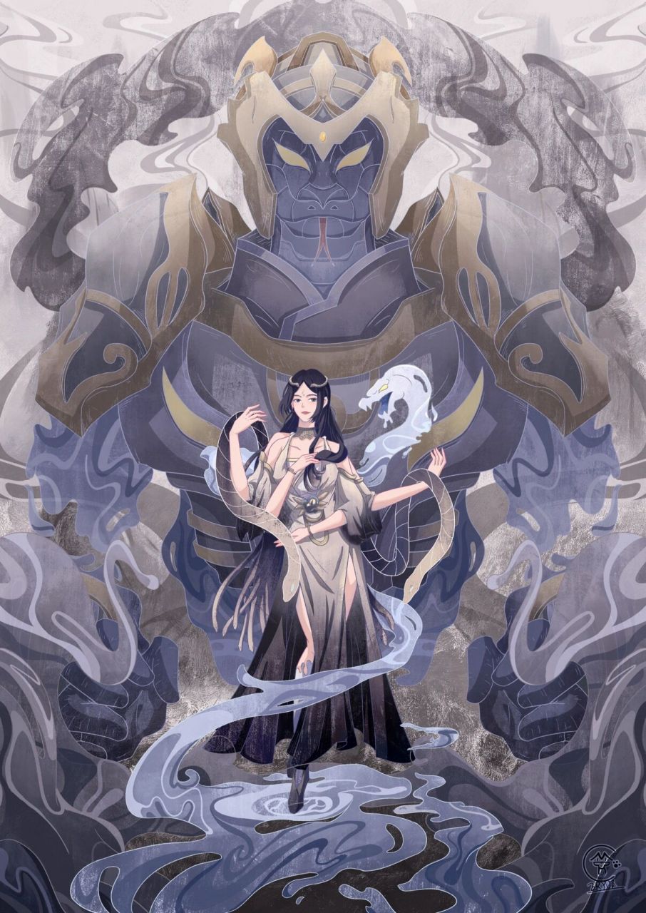 十二生肖守护灵系列--蛇 水墨幻境有没有可能是一场梦境,巳蛇一族就是