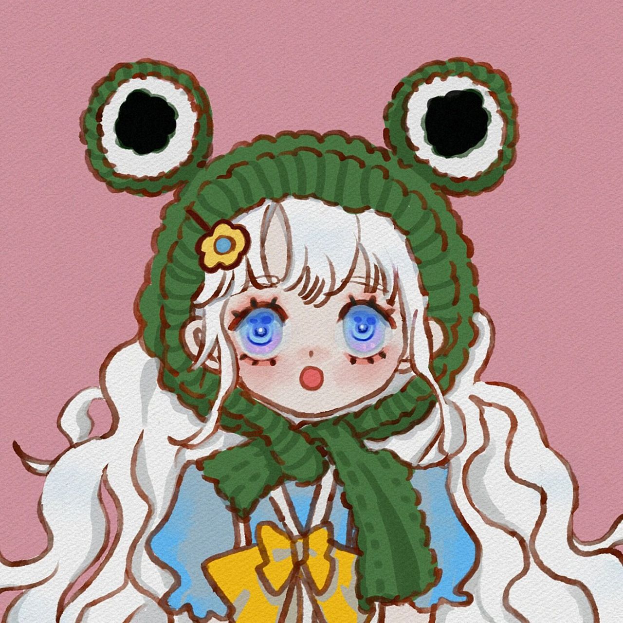 孤寡蛙也可以很可爱呀丨单身头像 不要说我总是画情头了!