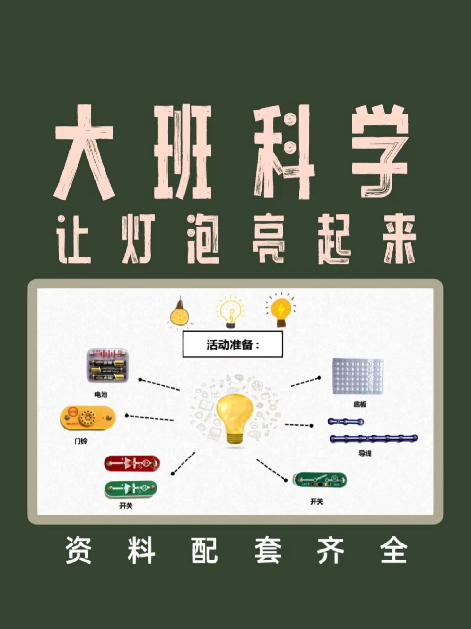 一等奖97大班科学《让灯泡亮起来》02 推荐大家幼儿园一等奖大班