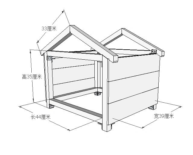 泡沫箱狗窝的制作方法图片