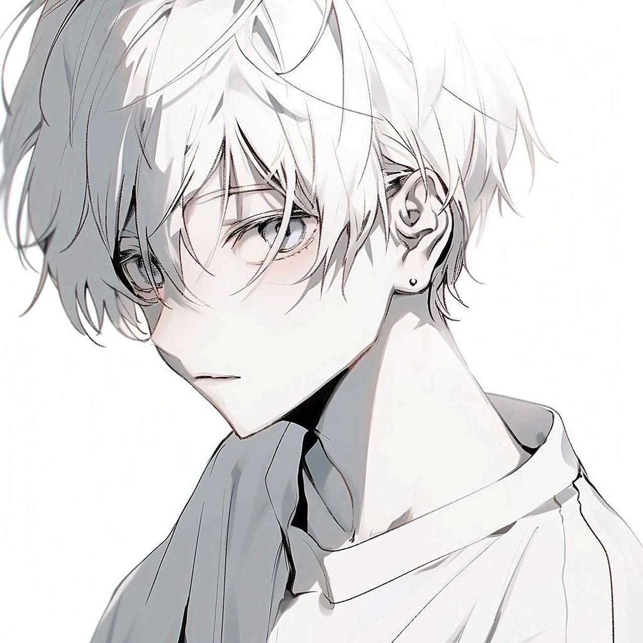 白系男头 最后两个是单人情头