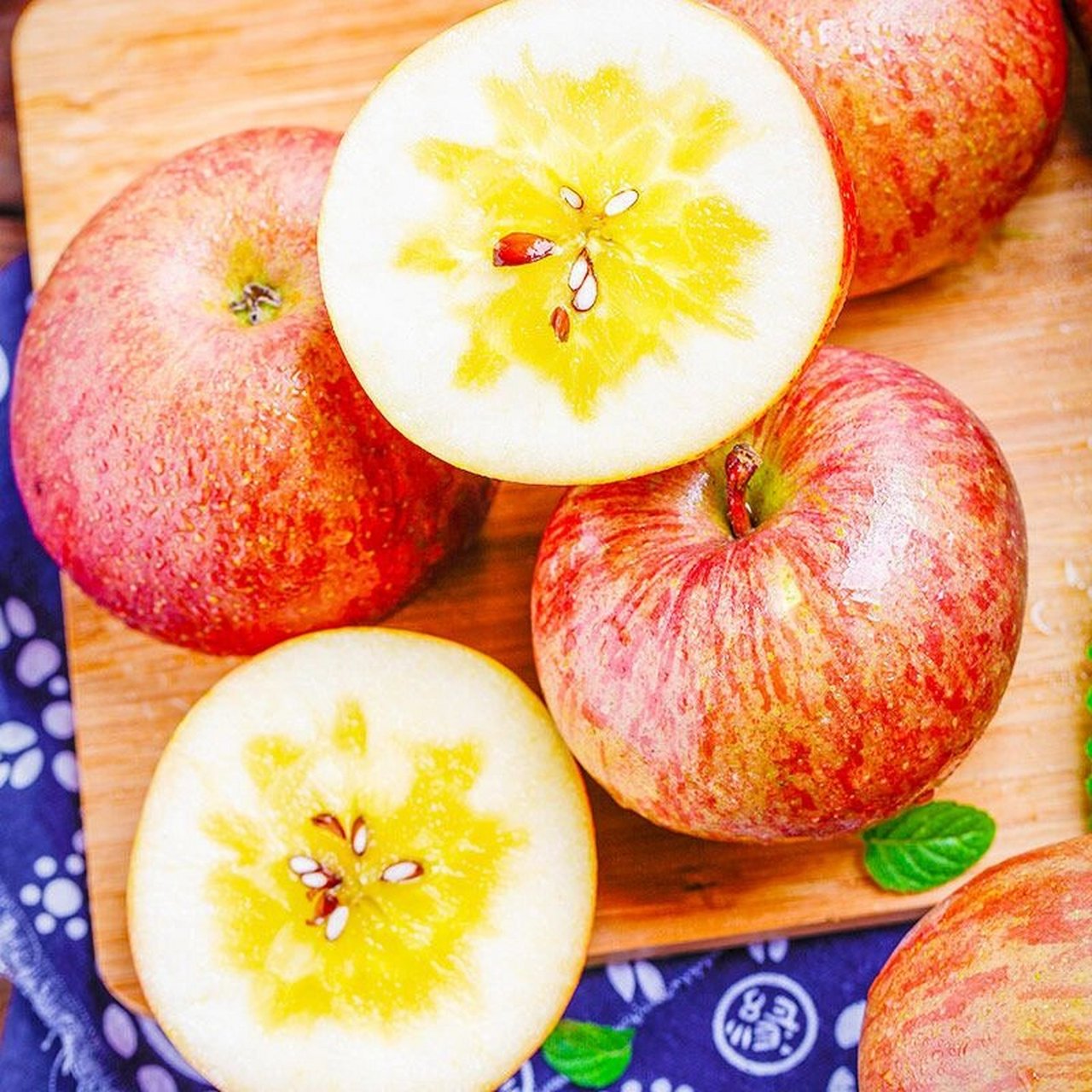 正宗的新疆阿克苏冰糖心苹果96满满的糖心97 阿克苏冰糖心苹果