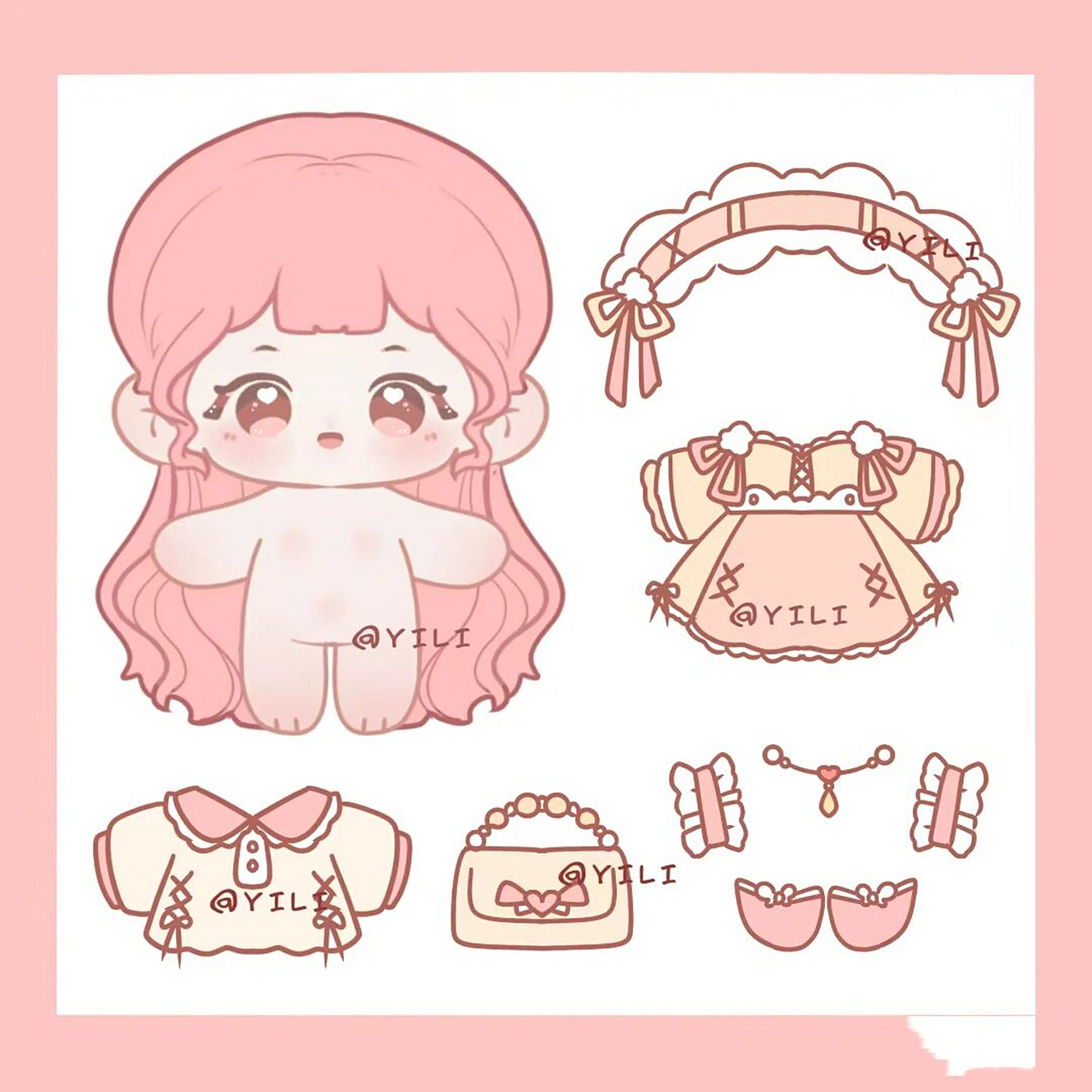 棉花娃娃可以画的 比较简单