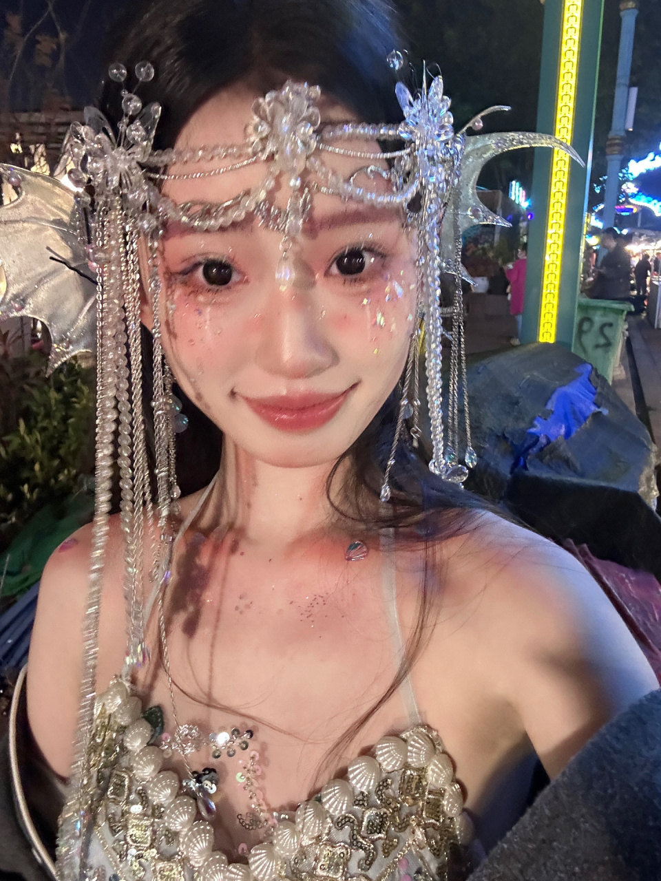 西双版纳人鱼公主妆造～ 来西双版纳一定要拍照啊啊 感觉满大街都是