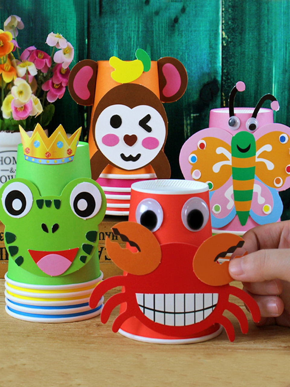 亲子手工/幼儿手工纸杯创作 分享一波幼儿手工,材料简单用纸杯和卡纸