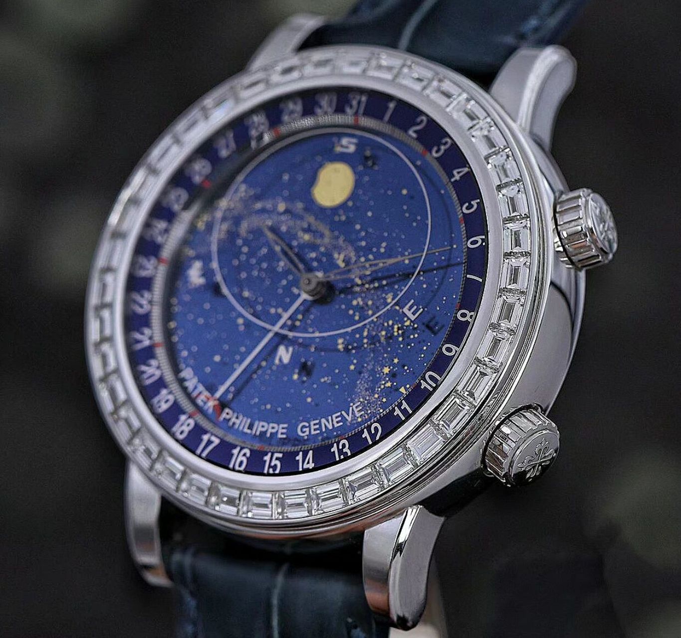 百达翡丽日內瓦星空 呈現时间之美 patek philippe 6104g 蓝色苍穹