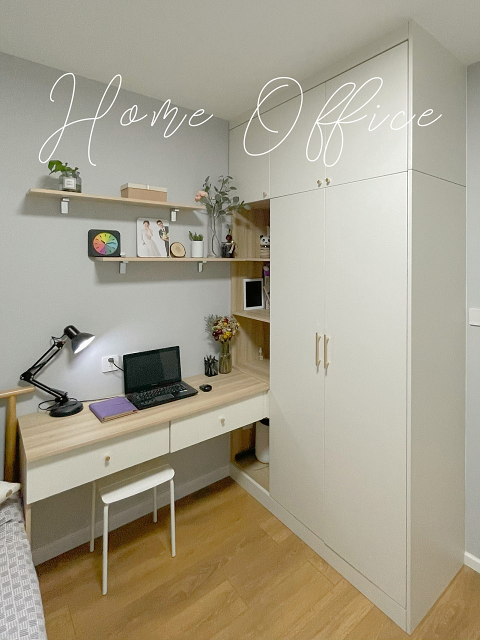 9平小次卧的四种布局方案|书桌衣柜床三不误 9平米小卧室不做榻榻米