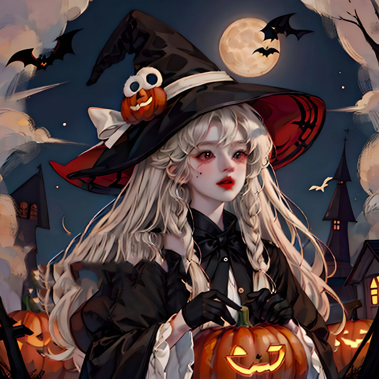 公主请换头像|万圣节女巫第二弹|闺蜜头像 万圣节女巫头像第二弹 可做