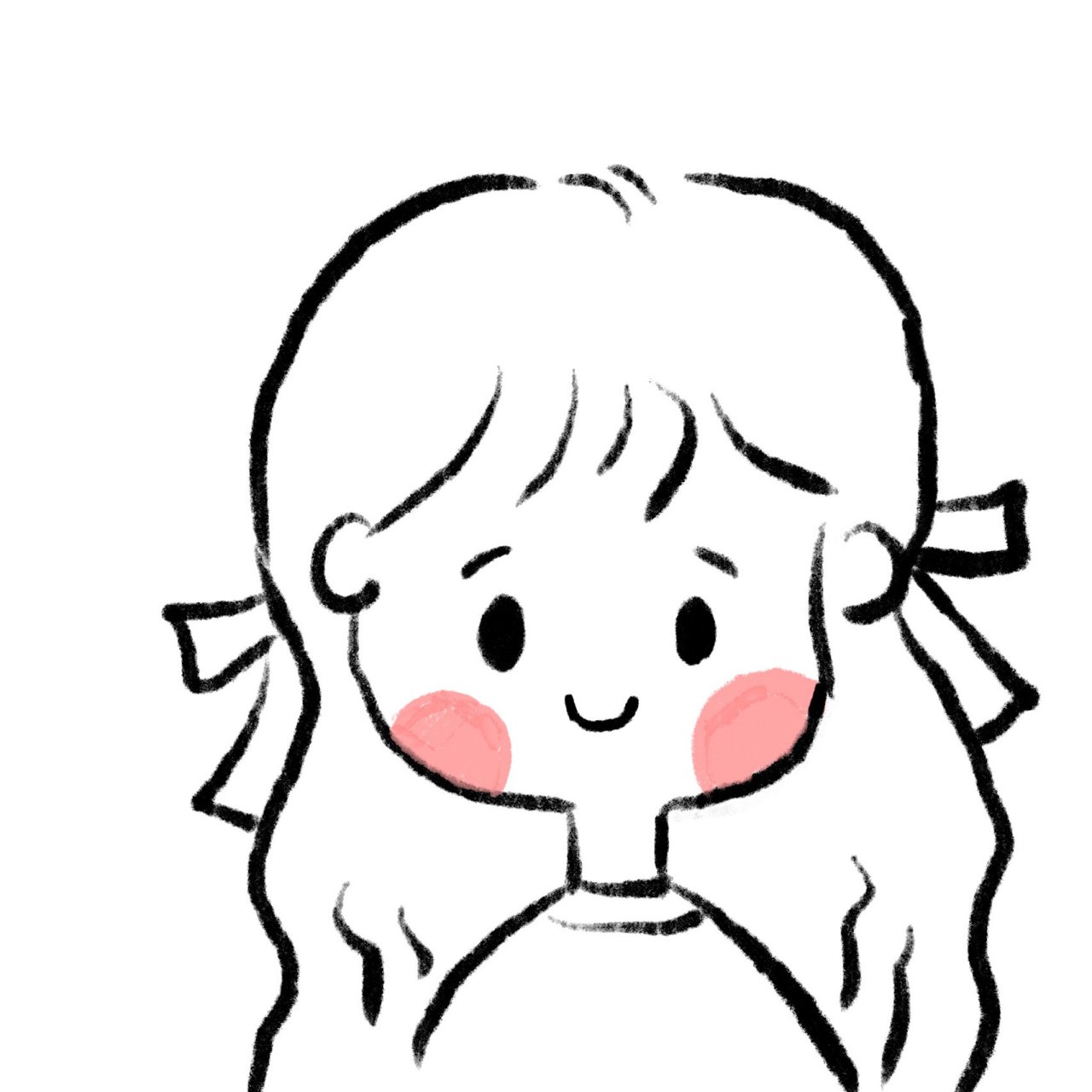 卡通画简笔画男孩女孩 我的简笔画作品 哈哈哈哈 简笔画太好玩了 几