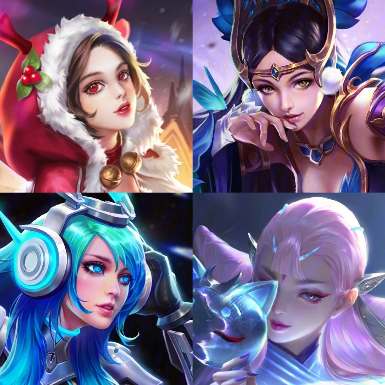 王者女英雄颜值展示(四美篇) 四美各具特色,你更喜欢哪一个