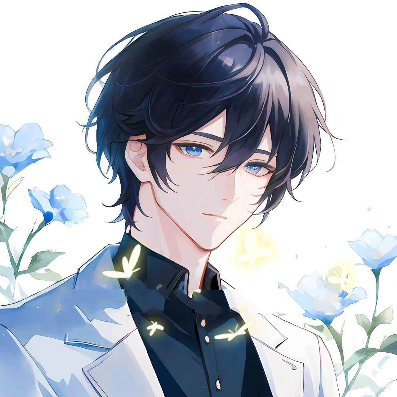 动漫情头系列7815︱冷酷帅气的动漫男生头像