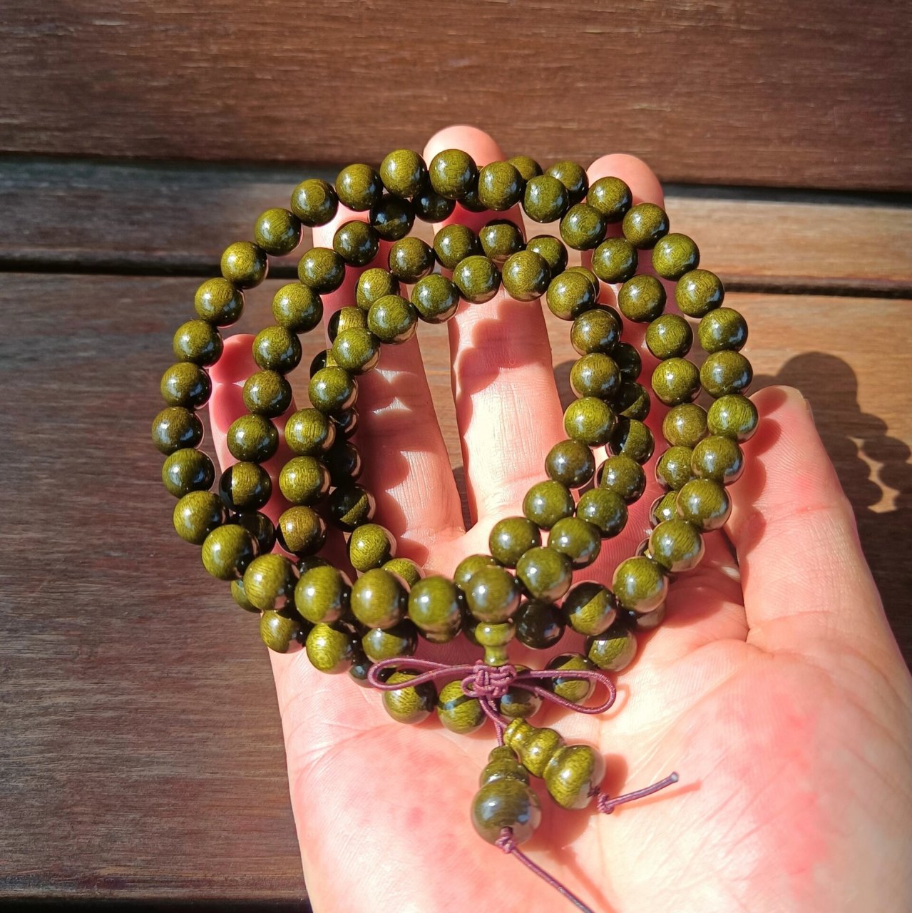 【新品推荐】金丝楠阴沉木 名称:金丝楠阴沉木佛珠手串 规格:0.