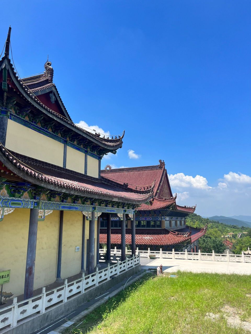 无锡宜兴小长城 宜兴大朝山小长城 直接导航到福源禅寺 开车上来道路