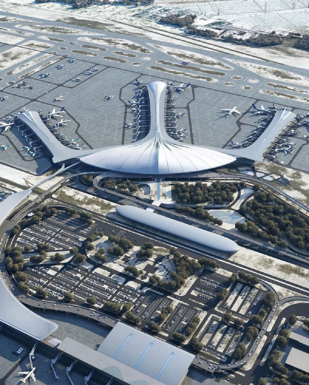 中国长春龙嘉国际机场新航站楼 中国实践,madarchitects展示了他们为
