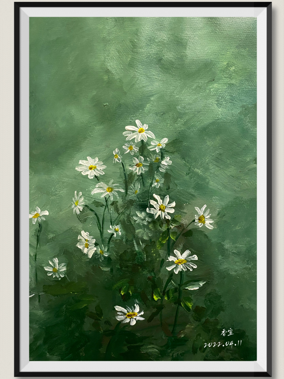 小雏菊 | 入门水彩画教程 96颜料:水粉,丙烯 90画纸:4k水彩纸