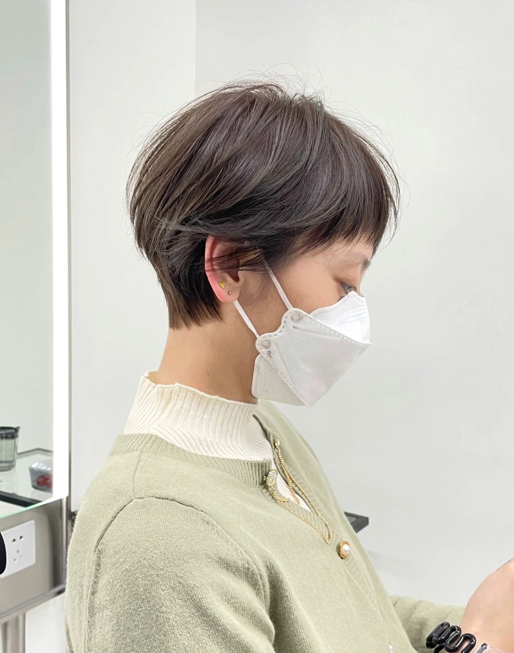 78 挑染发色 07最适合短发的欧系挑染 	 挑染融合发色,低调也不