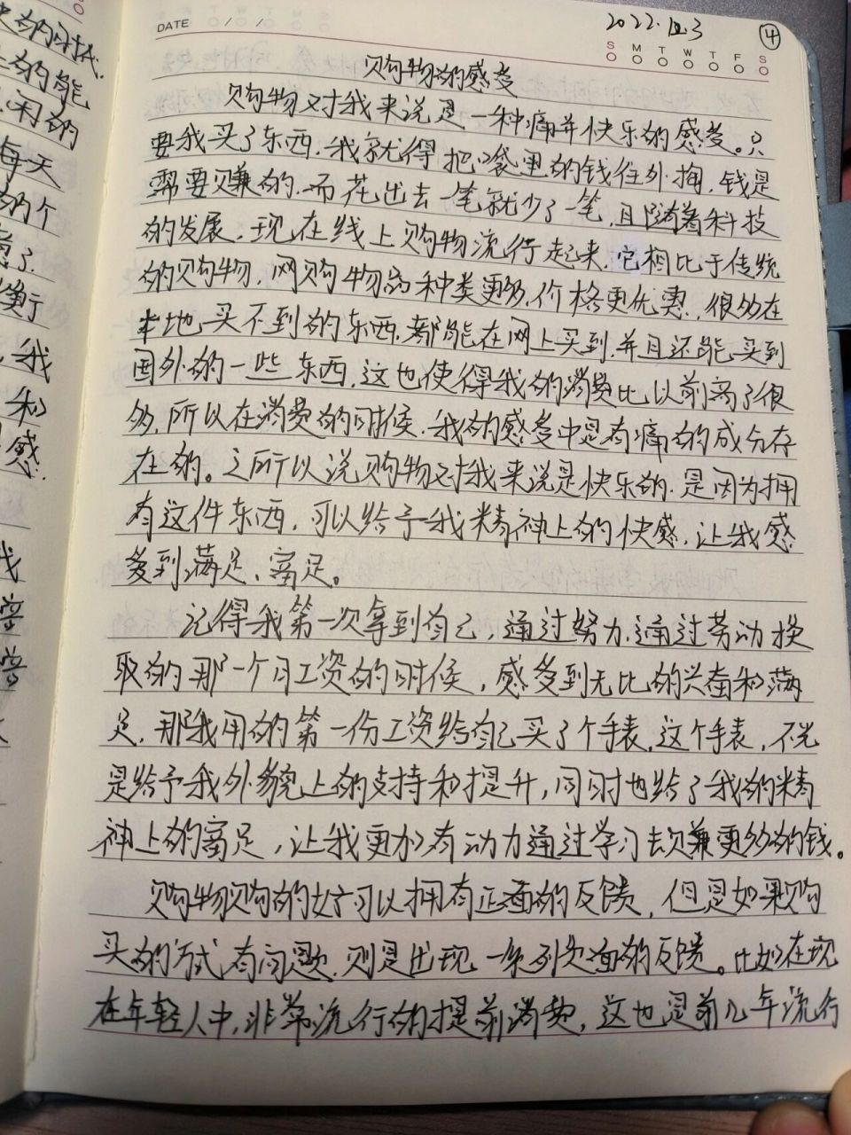 《购物的感受》 命题说话三分钟,《购物的感受》