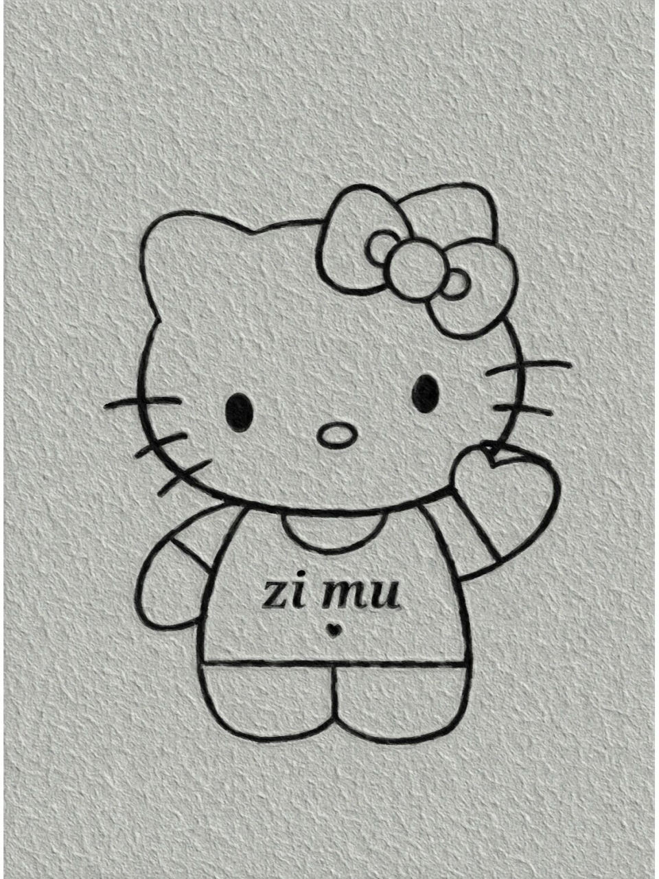 凯蒂猫简笔画附教程 凯蒂猫简笔画附教程